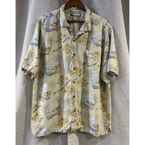 Big Dogs Resort Wear Get 'Er Done Tomorrow Hawaiian Hammock Redneck Size XL‎